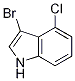 3-Bromo-4-chloro-1H-Indole Structure,1181332-74-0Structure