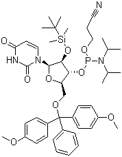 5-O-(4,4-二甲氧基三苯甲基)-2-O-[(叔丁基)二甲基硅基]结构式_118362-03-1结构式