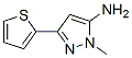 1-Methyl-3-(2-thienyl)-1H-pyrazol-5-amine Structure,118430-78-7Structure