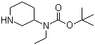 Tert-butyl ethyl(piperidin-3-yl)carbamate Structure,1184540-14-4Structure