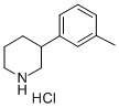 3-(3-Methylphenyl)piperidine hydrochloride Structure,1184977-99-8Structure