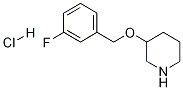 3-(3-Fluoro-benzyloxy)-piperidine hydrochloride Structure,1184997-21-4Structure