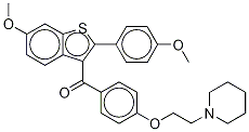 Raloxifene-d4 Bismethyl Ether Structure,1185006-58-9Structure