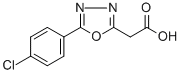 [5-(4-Chlorophenyl)-[1,3,4]oxadiazol-2-y]aceticacid Structure,118509-31-2Structure