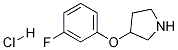 3-(3-Fluorophenoxy)pyrrolidine hydrochloride Structure,1185119-76-9Structure