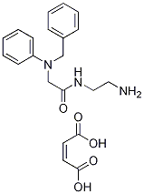 N-(2-氨乙基)-2-(N-苄基-苯胺基)-乙酰胺顺丁烯二酸盐结构式_1185241-40-0结构式