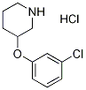 3-(3-Chlorophenoxy)piperidine hydrochloride Structure,1185301-51-2Structure