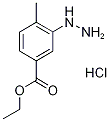 3-肼基-4-甲基苯甲酸乙酯盐酸盐结构式_1185302-10-6结构式