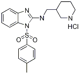 Piperidin-3-ylmethyl-[1-(toluene-4-sulfonyl)-1h-benzoimidazol-2-yl]-amine hydrochloride Structure,1185308-14-8Structure