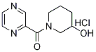 (3-Hydroxy-piperidin-1-yl)-pyrazin-2-yl-methanone hydrochloride Structure,1185309-06-1Structure