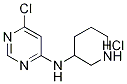 (6-Chloro-pyrimidin-4-yl)-piperidin-3-yl-amine hydrochloride Structure,1185309-48-1Structure