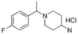 1-[1-(4-Fluoro-phenyl)-ethyl ]-piperidin-4-ylamine hydrochloride Structure,1185310-22-8Structure