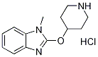 1-Methyl-2-(piperidin-4-yloxy)-1h-benzoimidazole hydrochloride Structure,1185311-04-9Structure