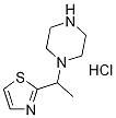 1-(1-Thiazol-2-yl-ethyl)-piperazine hydrochloride Structure,1185311-27-6Structure