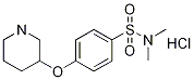 N,n-dimethyl-4-(piperidin-3-yloxy)benzenesulfonamide hydrochloride Structure,1185311-83-4Structure