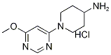 1-(6-Methoxy-pyrimidin-4-yl)-piperidin-4-ylamine hydrochloride Structure,1185315-37-0Structure