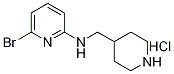 (6-Bromo-pyridin-2-yl)-piperidin-4-ylmethyl-amine hydrochloride Structure,1185315-42-7Structure