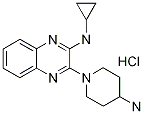 [3-(4-氨基-哌啶-1-基)-喹噁啉-2-基]-环丙基-胺盐酸盐结构式_1185317-78-5结构式