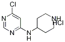 (6-Chloro-pyrimidin-4-yl)-piperidin-4-yl-amine hydrochloride Structure,1185318-56-2Structure