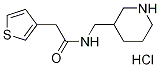 N-(piperidin-3-ylmethyl)-2-(thiophen-3-yl)acetamidehydrochloride Structure,1185319-57-6Structure