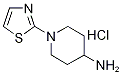 1-Thiazol-2-yl-piperidin-4-ylamine hydrochloride Structure,1185319-77-0Structure