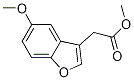 Methyl 2-(5-methoxybenzofuran-3-yl)acetate Structure,118610-60-9Structure