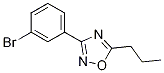 3-(3-Bromophenyl)-5-propyl-1,2,4-oxadiazole Structure,1187385-57-4Structure