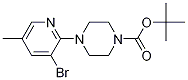 2-(4-Boc-piperazino)-3-bromo-5-methylpyridine Structure,1187386-02-2Structure