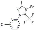 2-(4-Bromo-3-methyl-5-(trifluoromethyl)pyrazol-1-yl)-6-chloropyridine Structure,1187386-13-5Structure