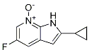 1H-pyrrolo[2,3-b]pyridine, 2-cyclopropyl-5-fluoro-, 7-oxide Structure,1187449-18-8Structure