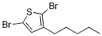 2,5-Dibromo-3-pentylthiophene Structure,1187577-37-2Structure