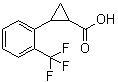 2-[2-(Trifluoromethyl)phenyl]cyclopropanecarboxylic acid Structure,1187933-13-6Structure