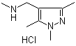 1H-pyrazole-4-methanamine, n,1,3,5-tetramethyl-, hydrochloride Structure,1188264-82-5Structure