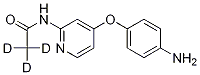 [4-(4-氨基苯氧基)(2-吡啶)]-N-(甲基-d3)羧酰胺结构式_1189975-18-5结构式