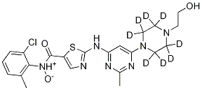 Dasatinib-d8 n-oxide Structure,1189988-36-0Structure