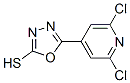 5-(2,6-Dichloro-4-pyridyl)-1,3,4-oxadiazole-2-thiol Structure,119221-62-4Structure