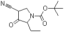 Tert-Butyl4-cyano-2-ethyl-3-oxopyrrolidine-1-carboxylate Structure,1196155-81-3Structure