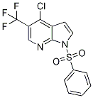 4-Chloro-1-(phenylsulfonyl)-5-(trifluoromethyl)-1h-pyrrolo[2,3-b]pyridine Structure,1196507-57-9Structure