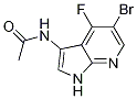 N-(5-溴-4-氟-1H-吡咯并[2,3-B]吡啶-3-基)-乙酰胺结构式_1196509-30-4结构式