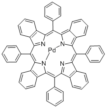 [6,13,20,27-四苯基-29H,31H-四苯并卟啉(2-)-kappa<sup>2</sup>N<sup>29</sup>,N<sup>31</sup>]钯结构式_119654-64-7结构式