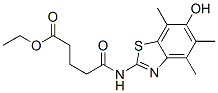 5-[(6-羟基-4,5,7-三甲基-2-苯并噻唑)氨基]-5-氧代戊酸乙酯结构式_120164-78-5结构式