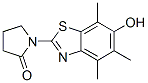 1-(6-羟基-4,5,7-三甲基-2-苯并噻唑)-2-吡咯烷酮结构式_120164-97-8结构式