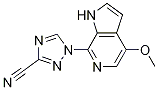 1-(4-Methoxy-1h-pyrrolo[2,3-c]pyridin-7-yl)-1h-1,2,4-triazole-3-carbonitrile Structure,1202644-97-0Structure