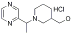 (1-(1-(Pyrazin-2-yl)ethyl)piperidin-3-yl)methanol hydrochloride Structure,1203041-41-1Structure