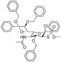 甲基5-乙酰氨基-4,7,8,9-四-O-苄基-2-氯-2,3,5-三脱氧-3-苯硫基-D-erytho-L-葡糖-2-壬酮吡喃糖酸酯结构式_120308-52-3结构式