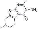 3-氨基-2,7-二甲基-5,6,7,8-四氢-[1]苯并噻吩并[2,3-d]嘧啶-4(3h)-酮结构式_120354-21-4结构式