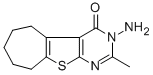 3-氨基-2-甲基-3,5,6,7,8,9-六氢-4H-环庚[4,5]噻吩并[2,3-d]嘧啶-4-酮结构式_120354-22-5结构式