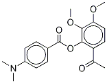 4-(Dimethylamino)benzoic acid 6-acetyl-2,3-dimethoxyphenyl ester Structure,1205548-01-1Structure