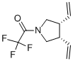 顺式-(9CI)-3,4-二乙烯-1-(三氟乙酰基)-吡咯烷结构式_120568-87-8结构式