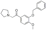 2-[3-(Benzyloxy)phenyl-4-methoxy-]-1-(1-pyrrolidinyl)ethanone Structure,1206614-03-0Structure